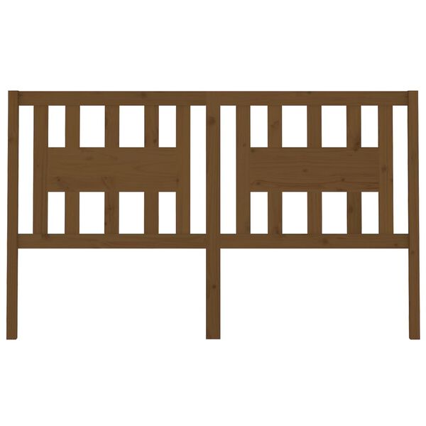 vidaXL Testiera per Letto ambra 206x4x100 cm in Legno Massello di Pino