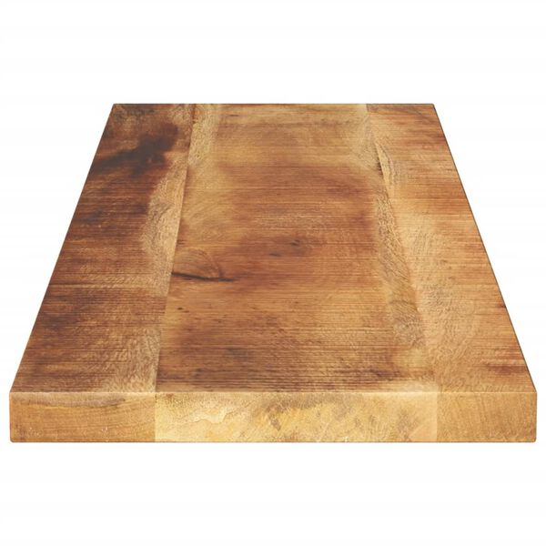 vidaXL Piano per Tavolo 100x20x2,5 cm Rettangolare Legno Mango Grezzo
