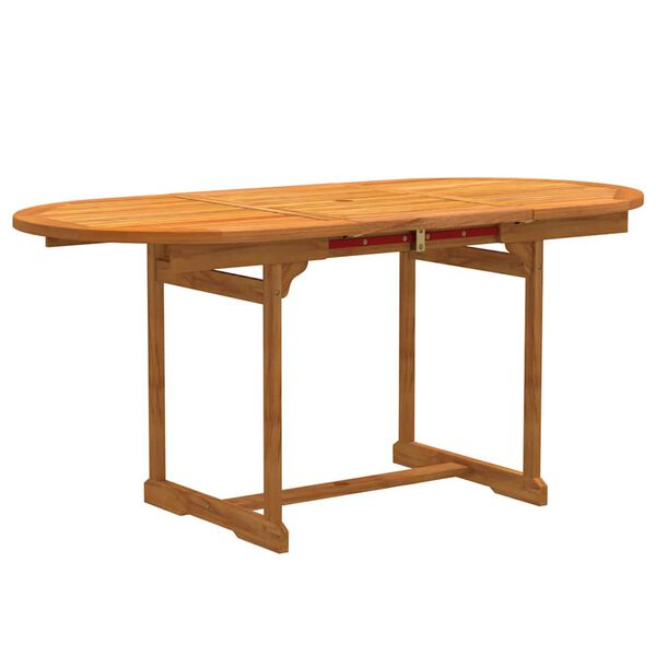 vidaXL Set Pranzo da Giardino 7pz Legno Massello di Acacia e Textilene