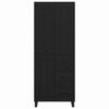 vidaXL Credenza Rovere Nero 69,5 x 34 x 180 cm Legno multistrato