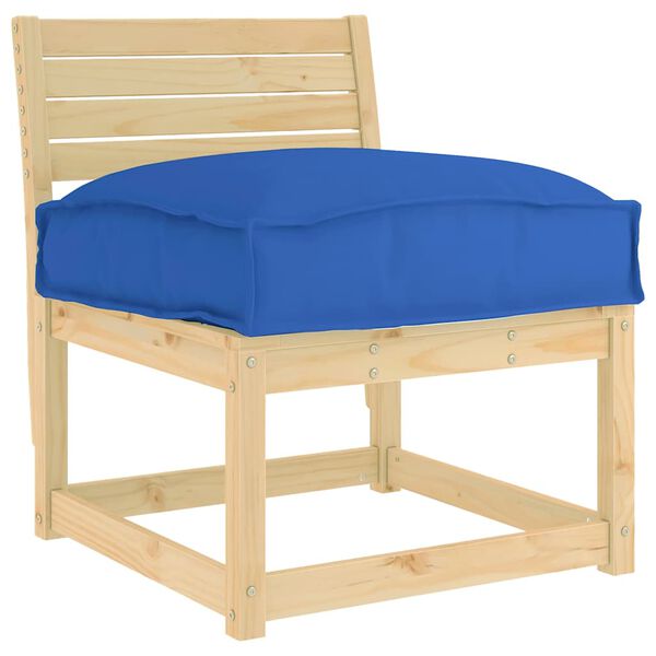 vidaXL Cuscino Blu Reale 60 x 40 x 8 cm Tessuto Oxford