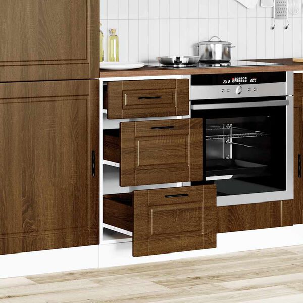 vidaXL Base da Cucina Porto Rovere Marrone in Legno Multistrato