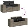 vidaXL Set Divano da Giardino 9 pcs Grigio Rattan in Polipropilene
