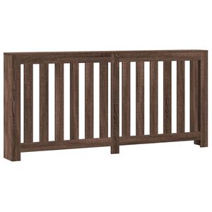 vidaXL Copertura Termosifone Rovere Marrone 175x20x82cm in Multistrato