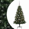 vidaXL Albero di Natale Artificiale con Palline 150 cm 150 LED