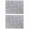 vidaXL Gradini per Scale 2 pz 40 x 30 cm Argento Alluminio