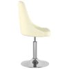 vidaXL Sedie da Pranzo Girevoli 2 pz Crema in Tessuto