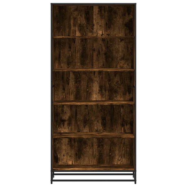 vidaXL Libreria Rovere Fumo 80,5x35x170,5 cm in Truciolato