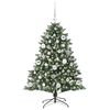 vidaXL Albero di Natale artificiale con 150 LED Verde 85 x 85 x 120 cm