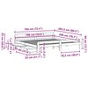 vidaXL Letto senza Materasso Marrone Cera 180x200 cm in Legno di Pino