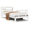 vidaXL Giroletto con Testiera senza Materasso Bianco 90x200 cm