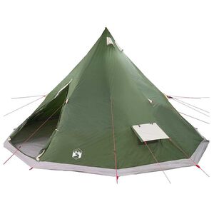 vidaXL Tenda Tipi con tetto Verde 560 x 560 x 300 cm taffet&agrave;