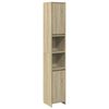 vidaXL Mobile da Bagno Rovere Sonoma 30x30x183,5 cm Legno Multistrato