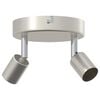 vidaXL Faretto da soffitto con i riflettori Nichel 12 x 8 cm Acciaio