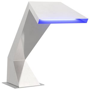 vidaXL Cascata della Piscina Acciaio Inox 63,5 x 29 x 51 cm Argento