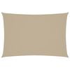 vidaXL Parasole a Vela Oxford Rettangolare 2,5x4,5 m Beige