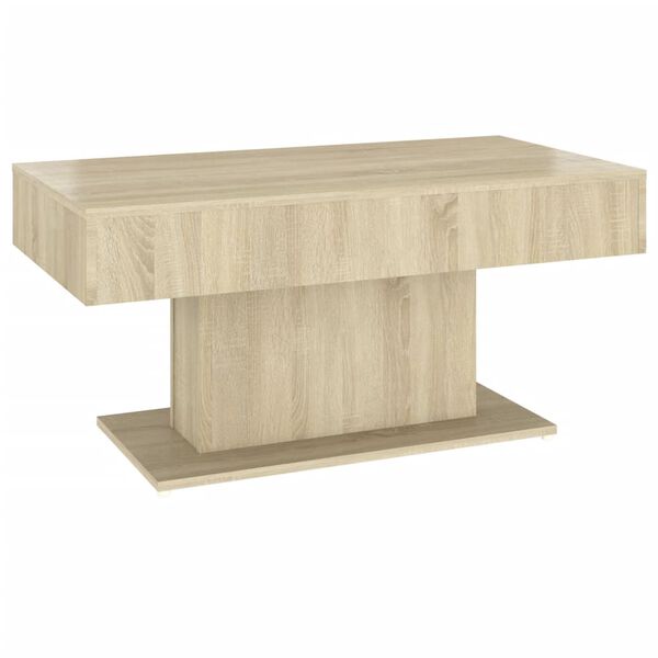 vidaXL Tavolino da Salotto Rovere Sonoma 96x50x45cm Legno Multistrato