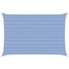 vidaXL Telo Ombra Blu e Bianco 4 x 7 m HDPE
