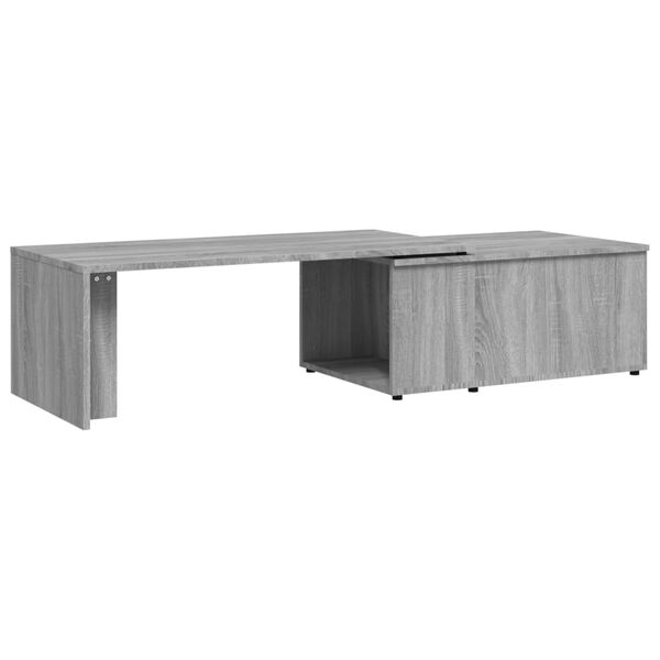 vidaXL Tavolino da Salotto Grigio Sonoma 150x50x35cm Legno Multistrato