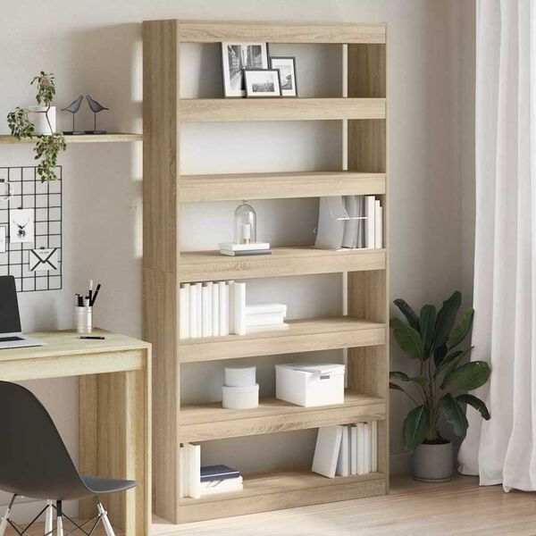 vidaXL Armadio per Libri Rovere Sonoma 100 x 30 x 198 cm