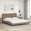 vidaXL Letto con Materasso Hvar Cappuccino 160x200cm Similpelle