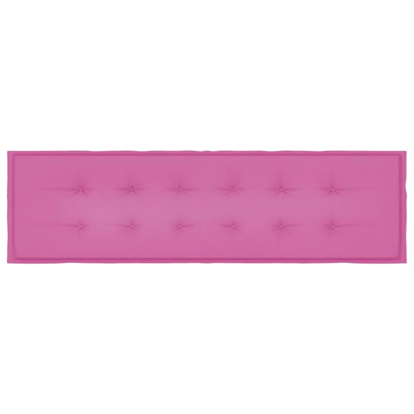 vidaXL Cuscino per Panchina da Giardino Rosa 180 x 50 x 4 cm