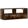 vidaXL Mobile TV Rovere Fumo 100x31x39,5cm Legno Multistrato e Metallo