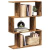 vidaXL Libreria Divisorio 3Ripiani Legno Antico 70x24x97 cm Truciolato