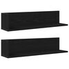 vidaXL Mensole da Parete 2pz Nere 75x16,5x16,5 cm in Truciolato