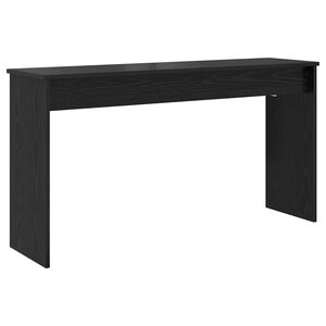 vidaXL Supporto per Tastiera Rovere Nero 120 x 32 x 64 cm