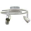 vidaXL Faretto da soffitto Nichel 24 x 22 x 12,5 cm Metallo