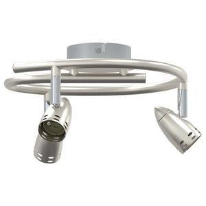 vidaXL Faretto da soffitto Nichel 24 x 22 x 12,5 cm Metallo