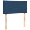 vidaXL Struttura Letto Pouf con Materasso Blu 80x200 cm in Tessuto