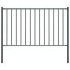 vidaXL Pannello di recinzione Woerden con pali in acciaio 1,7x0,75 m antracite
