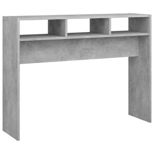 vidaXL Tavolino Consolle Grigio Cemento 105x30x80cm Legno Multistrato