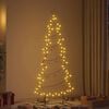 vidaXL Albero di Natale in metallo con supporto Nero 180 cm Acciaio