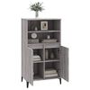 vidaXL Credenza Grigio Sonoma 60x36x110 cm in Legno Multistrato
