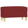 vidaXL Panca Rosso Vino 70x35x41 cm in Tessuto
