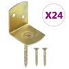 vidaXL Staffe per Pannello di Recinzione 24 pz a L in Metallo Zincato