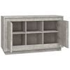 vidaXL Credenza Grigio Cemento 102x35x60 cm in Legno Multistrato