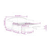 vidaXL Divano Letto Estraibile Cassetti Grigio Chiaro 90x190cm Tessuto