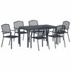 vidaXL Set da Pranzo per Giardino 7 pz Antracite