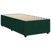 vidaXL Giroletto a Molle con Materasso Verde Scuro 90x190 cm Velluto