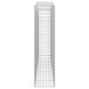 vidaXL Cesti Gabbioni ad Arco 7 pz 400x50x200/220 cm Ferro Zincato