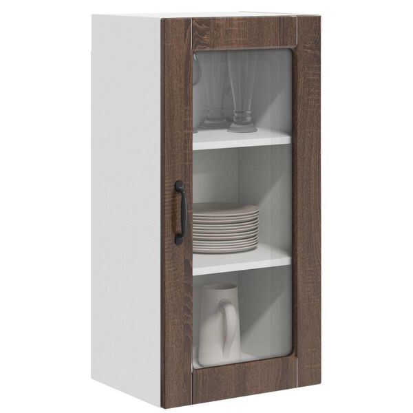 vidaXL Mobile da cucina Lucca Rovere Marrone 40 x 31 x 80 cm