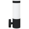 vidaXL Lampade da Parete Esterne 2 pcs Nero 12 x 7.5 x 27 cm
