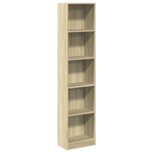 vidaXL Libreria Rovere Sonoma 40x24x176 cm in Legno Multistrato