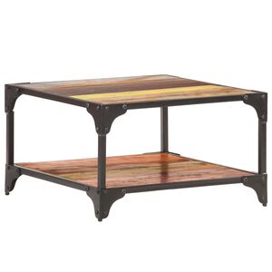 vidaXL Tavolino da Salotto 60x60x35 cm in Legno Massello di Recupero