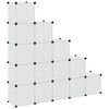 vidaXL Contenitore Cubo Portaoggetti con 15 Cubi e Ante Trasparente PP