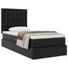 vidaXL Letto con Contenitore Nero 90 x 190 cm Pelle Sintetica